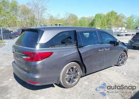 2024 Honda Odyssey Elite из США, поврежденный, VIN 5FNRL6H94RB001655